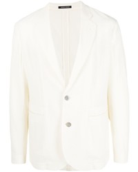 Мужской белый шерстяной пиджак от Emporio Armani