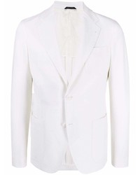 Мужской белый шерстяной пиджак от Giorgio Armani
