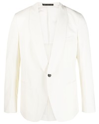 Мужской белый шерстяной пиджак от Low Brand
