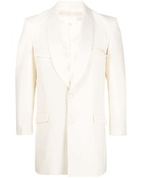 Мужской белый шерстяной пиджак от Maison Margiela