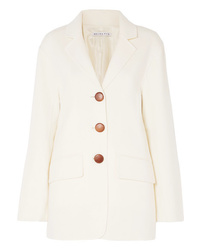 Женский белый шерстяной пиджак от Rejina Pyo