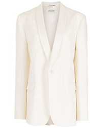 Мужской белый шерстяной пиджак от Saint Laurent
