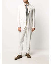 Мужской белый шерстяной пиджак от Brunello Cucinelli