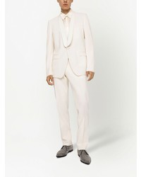 Мужской белый шерстяной пиджак от Dolce & Gabbana