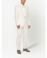 Мужской белый шерстяной пиджак от Dolce & Gabbana