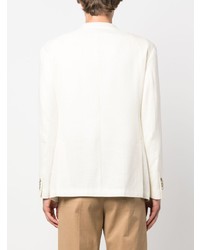 Мужской белый шерстяной пиджак от Luigi Bianchi Mantova