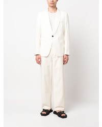 Мужской белый шерстяной пиджак от Low Brand