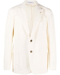 Мужской белый шерстяной пиджак от Tagliatore