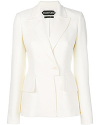 Женский белый шерстяной пиджак от Tom Ford