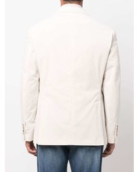 Мужской белый шерстяной пиджак от Brunello Cucinelli