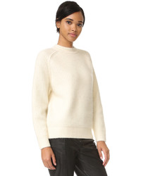 Женский белый шерстяной свитер от Demy Lee