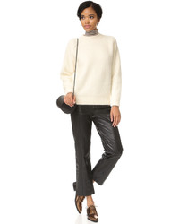 Женский белый шерстяной свитер от Demy Lee