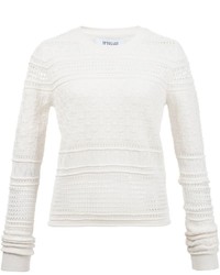 Женский белый шерстяной свитер от Derek Lam 10 Crosby