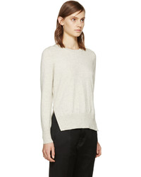 Женский белый шерстяной свитер от Etoile Isabel Marant