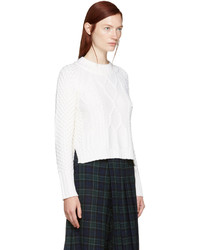 Женский белый шерстяной свитер от Rag & Bone