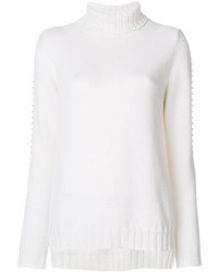 Женский белый шерстяной свитер от P.A.R.O.S.H.
