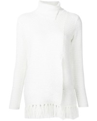 Женский белый шерстяной свитер от Proenza Schouler