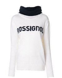 Женский белый шерстяной свитер от Rossignol