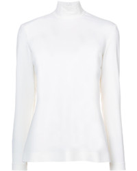 Женский белый шерстяной свитер от Sara Battaglia