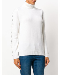 Женский белый шерстяной свитер от P.A.R.O.S.H.