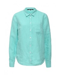 Женская бирюзовая классическая рубашка