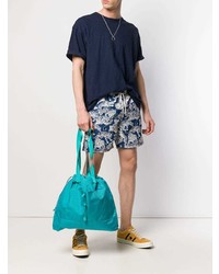 Мужская бирюзовая кожаная большая сумка от YMC