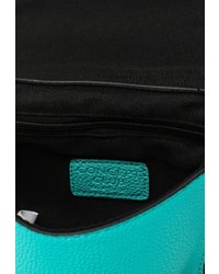 Бирюзовая кожаная сумка через плечо от Concept Club