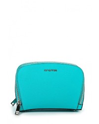 Бирюзовая кожаная сумка через плечо от Cromia