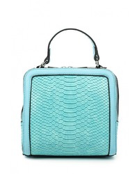 Бирюзовая кожаная сумка через плечо от David Jones