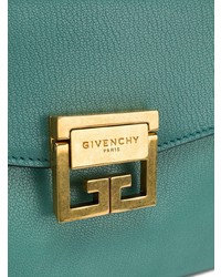 Бирюзовая кожаная сумка через плечо от Givenchy