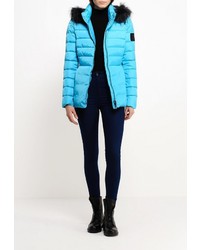 Женская бирюзовая куртка-пуховик от Byblos
