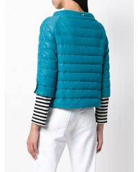 Женская бирюзовая куртка-пуховик от Herno