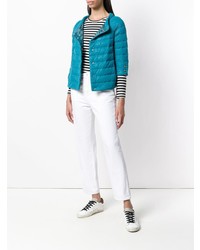 Женская бирюзовая куртка-пуховик от Herno