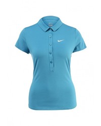 Женская бирюзовая рубашка поло от Nike