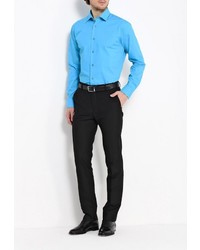 Мужская бирюзовая рубашка с длинным рукавом от GREG