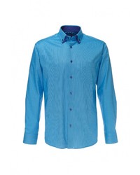 Мужская бирюзовая рубашка с длинным рукавом от GREG