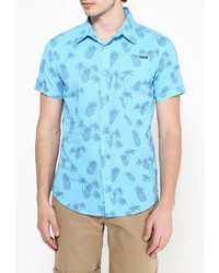 Мужская бирюзовая рубашка с коротким рукавом от Fresh Brand