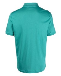 Мужская бирюзовая футболка-поло от Calvin Klein