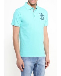 Мужская бирюзовая футболка-поло от E-Bound