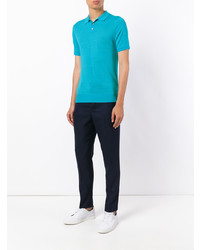 Мужская бирюзовая футболка-поло от Sottomettimi