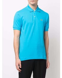 Мужская бирюзовая футболка-поло от Lacoste