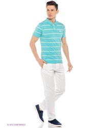 Мужская бирюзовая футболка-поло от Oodji