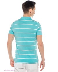 Мужская бирюзовая футболка-поло от Oodji