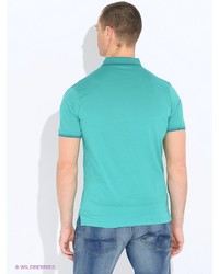 Мужская бирюзовая футболка-поло от Tom Farr