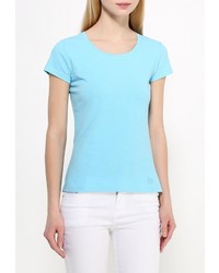 Женская бирюзовая футболка с круглым вырезом от Conver