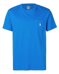 Мужская бирюзовая футболка с круглым вырезом от Polo Ralph Lauren