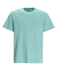 Мужская бирюзовая футболка с круглым вырезом от Polo Ralph Lauren