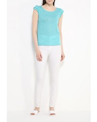 Женская бирюзовая футболка с круглым вырезом от SPRINGFIELD