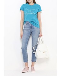 Женская бирюзовая футболка от Modis