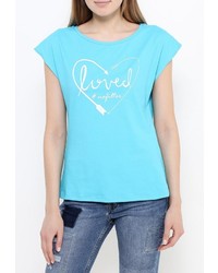 Женская бирюзовая футболка от Modis